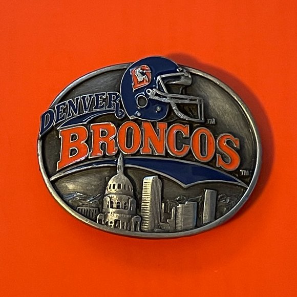 Vintage Denver Broncos Belt Buckle Limited Edition 2596/10,000 - Picture 1 of 9